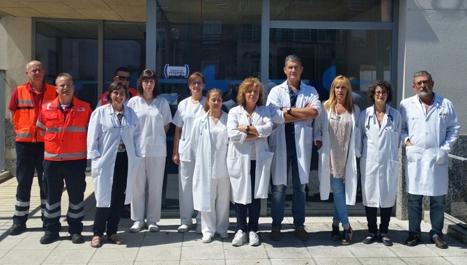 El equipo del Centro de Salud muestra su repulsa a la agresión de un médico en la capital  