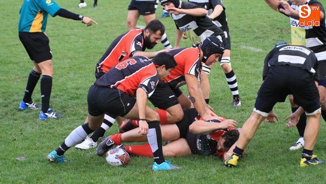 Jugadores del Salamanca Rugby Club en un encuentro anterior
