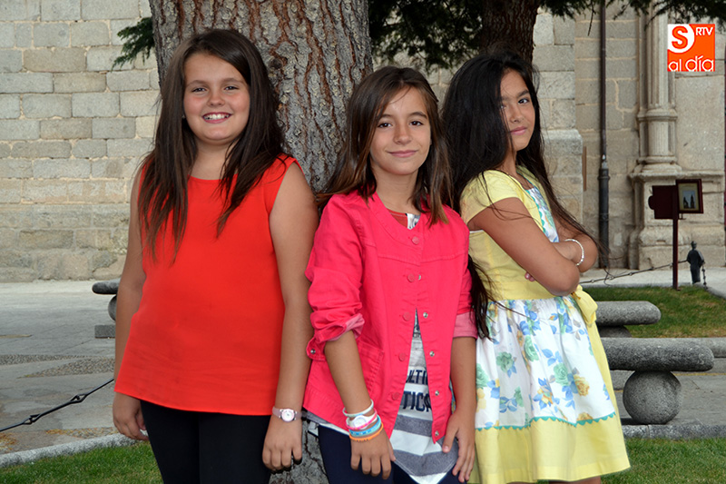 Berta Vicente, Rebeca Sánchez y Nerea Madrid forman la corte infantil de las fiestas 2017