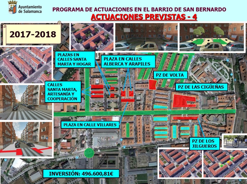Foto 2 - Once calles y plazas del barrio de San Bernardo mejorarán su accesibilidad