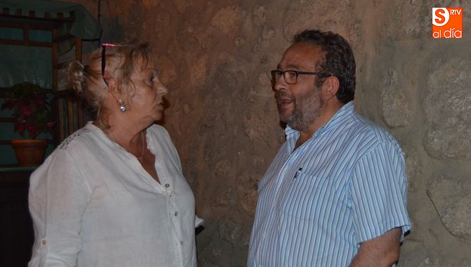 Rosa Marcos Portavoz de IU-Los Verdes y José Luis R. Celador, portavoz del Grupo Socialista