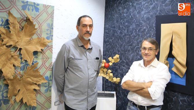 Andrés Álvarez Ilzarbe y Ricardo Núñez en la Galería Luis Méndez