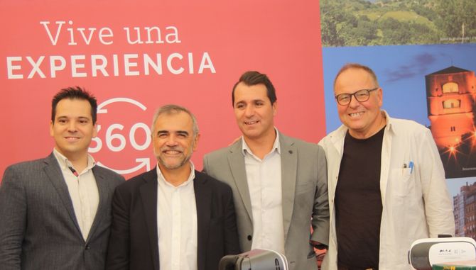 Presentación en Madrid de La Gastrovía, con la presencia del Alcalde de Baños de Montemayor