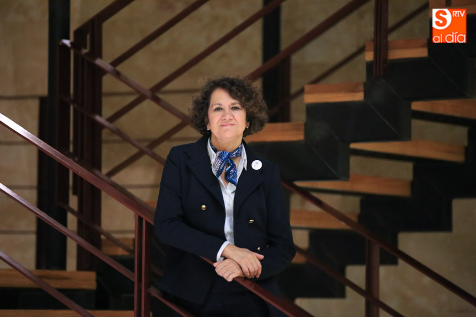 María Ángeles Serrano, candidata a rectora de la Universidad de Salamanca. Fotos: Alberto Martín