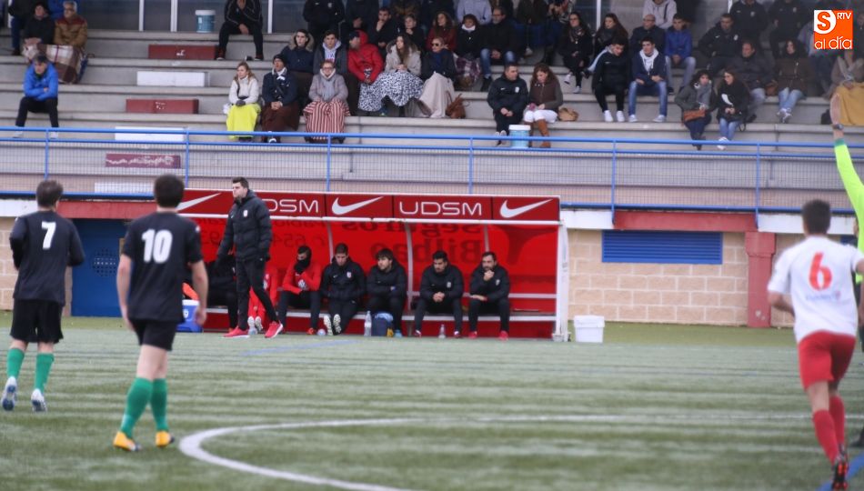 Un momento del partido disputado en el Alfonso San Casto entre el Santa Marta y el Betis
