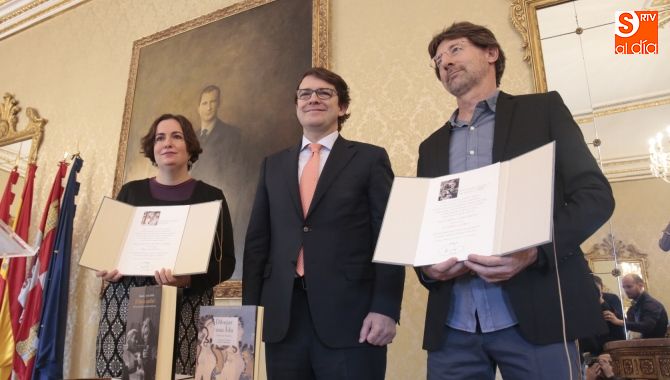 Verónica Aranda, Fernández Mañueco y Ramón Soria: Fotos: Alejandro López