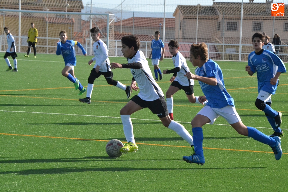 Guille marcó dos de los tres goles de la victoria del Infantil del Ciudad Rodrigo