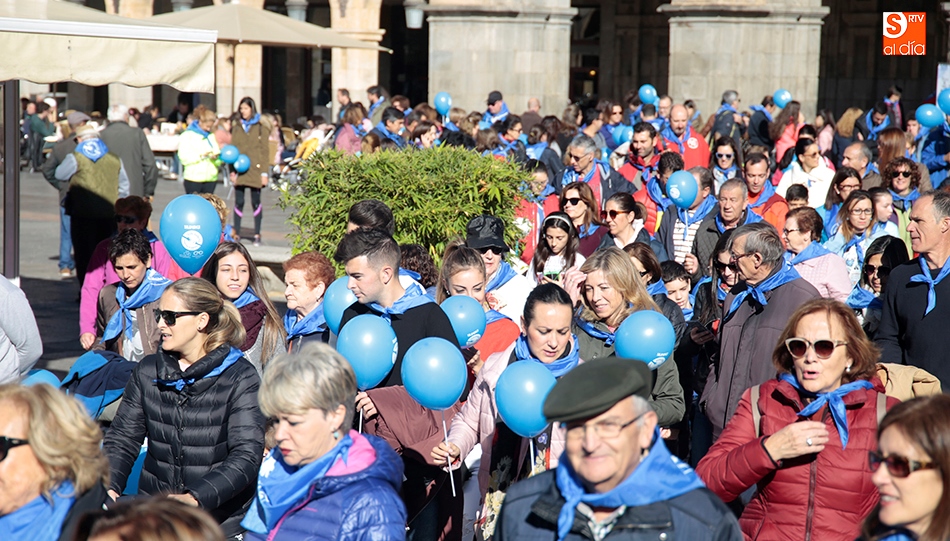 Marcha solidaria con los diabéticos de Salamanca, que se celebra anualmente
