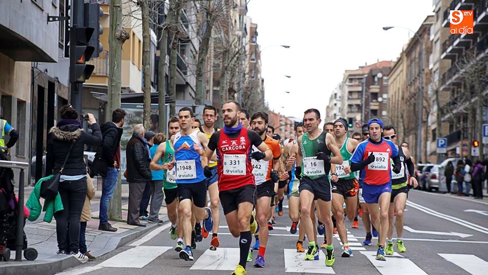 Uno de los momento de la pasada Media Maratón celebrada en Salamanca el pasado año