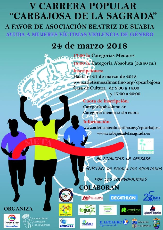 Foto 2 - La V Carrera Popular de Carbajosa recaudar&aacute; fondos para la Asociaci&oacute;n Beatriz de Suabia