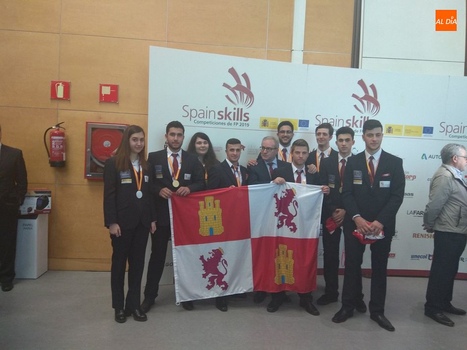Alumnos de Castilla y León que obtuvieron medalla en Spainskills 2019