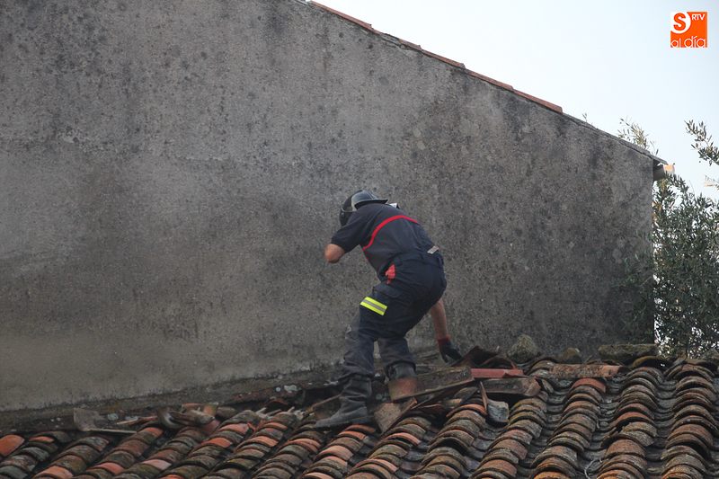 Foto 3 - El incendio de la madrugada del pasado domingo en Aldeadávila fue intencionado  