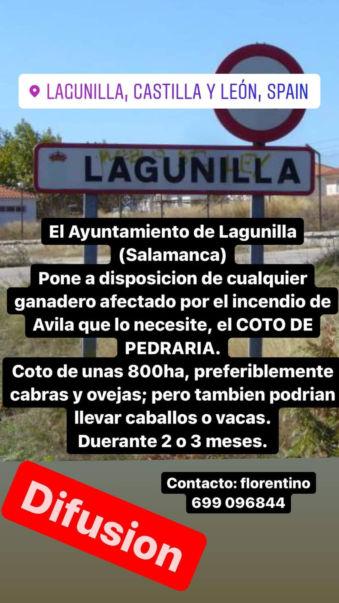 Foto 3 - Lagunilla cede un terreno de 800 hectáreas a los ganaderos afectados por el incendio de Ávila