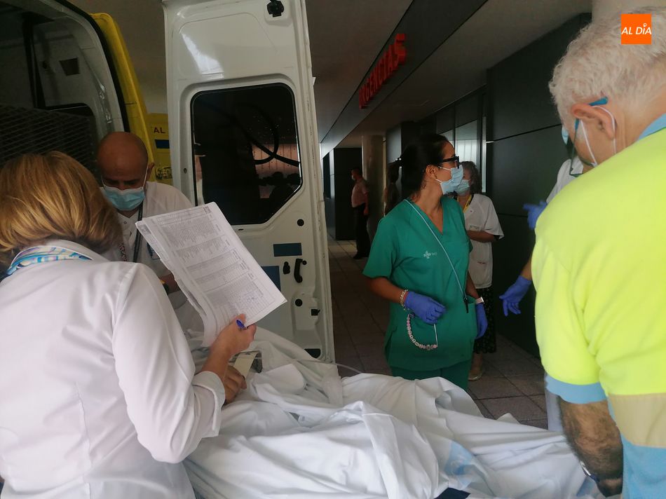 Traslado de pacientes al nuevo Hospital de Salamanca