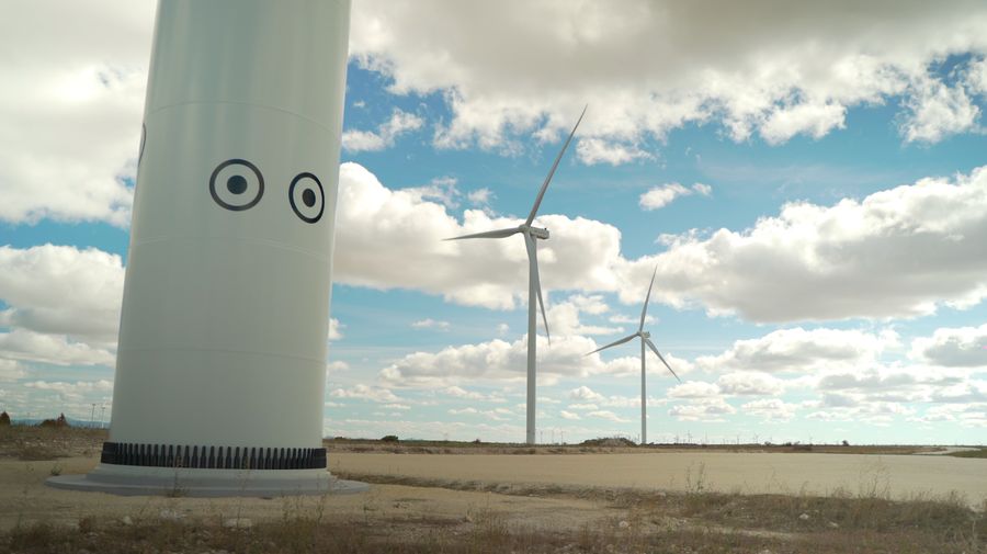 Foto 3 - Iberdrola pinta ojos en los aerogeneradores de siete parques eólicos de Burgos para ahuyentar aves