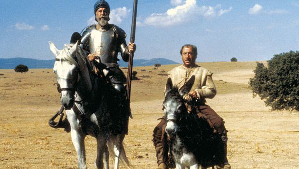 Imagen de la película dedicada a la novela de Cervantes protagonizada por Fernando Rey y Alfredo Landa