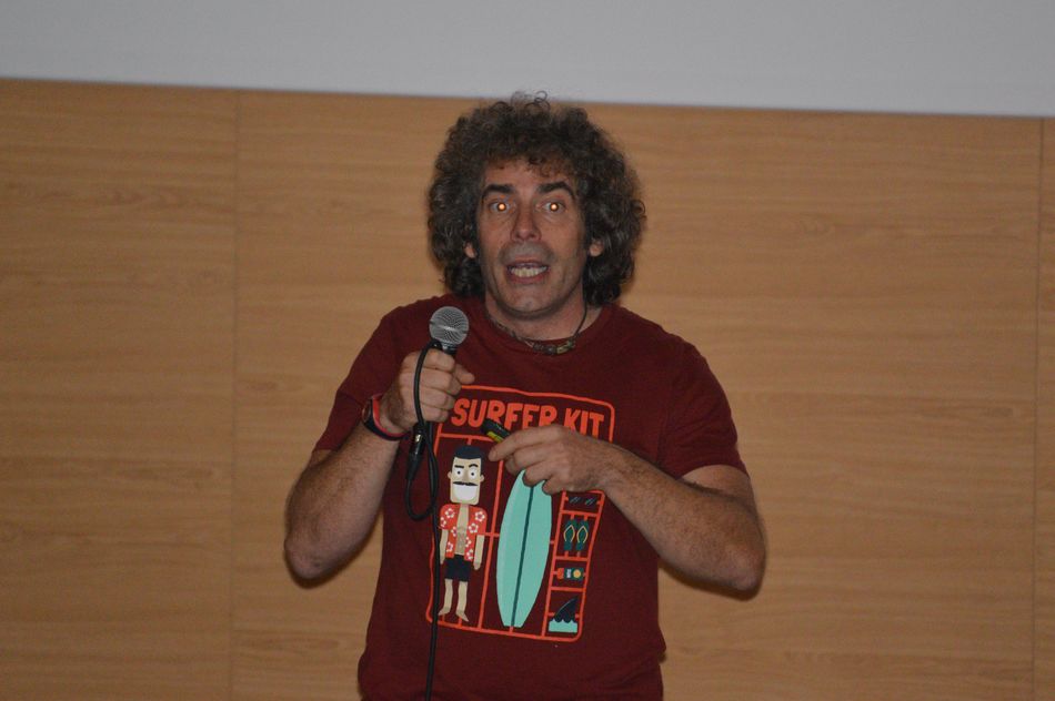 Rubén Calvo, durante su charla