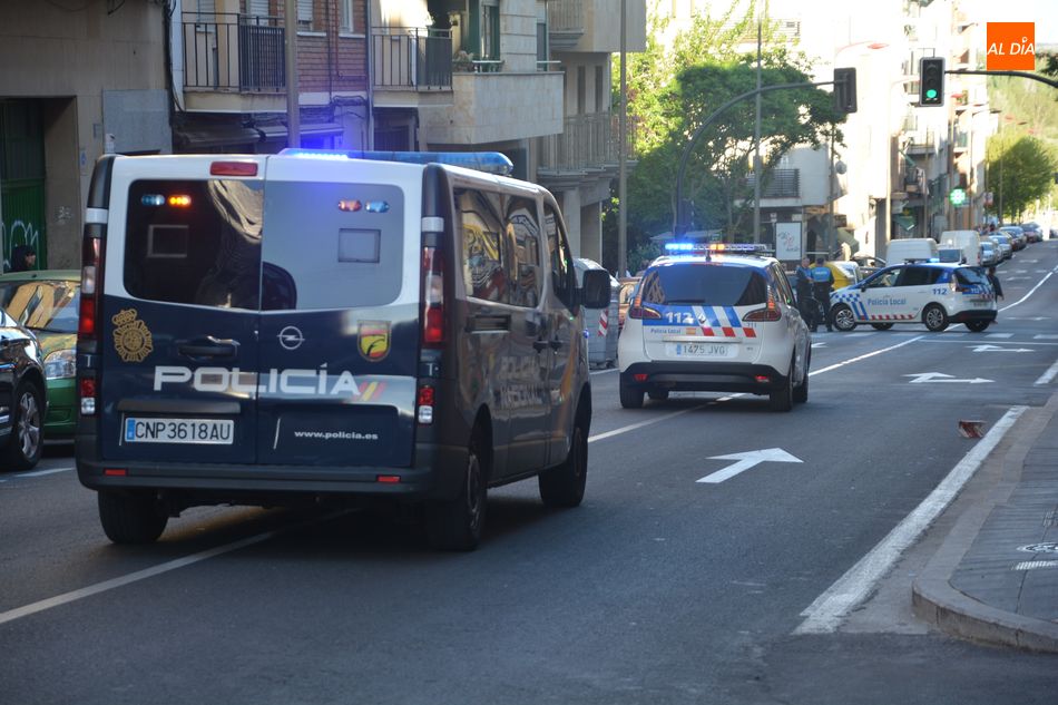 Foto de archivo de dotaciones policiales en Salamanca