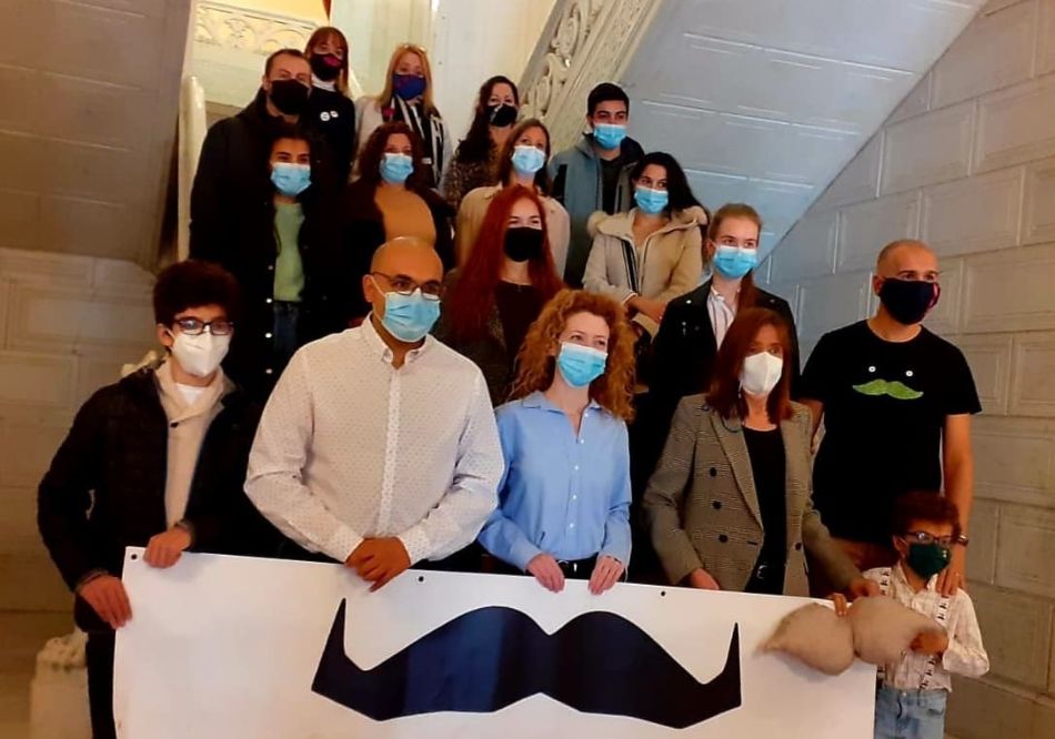 La Fundación Movember Charro fue recibida en el Ayuntamiento salmantino - Twitter Ana Suárez