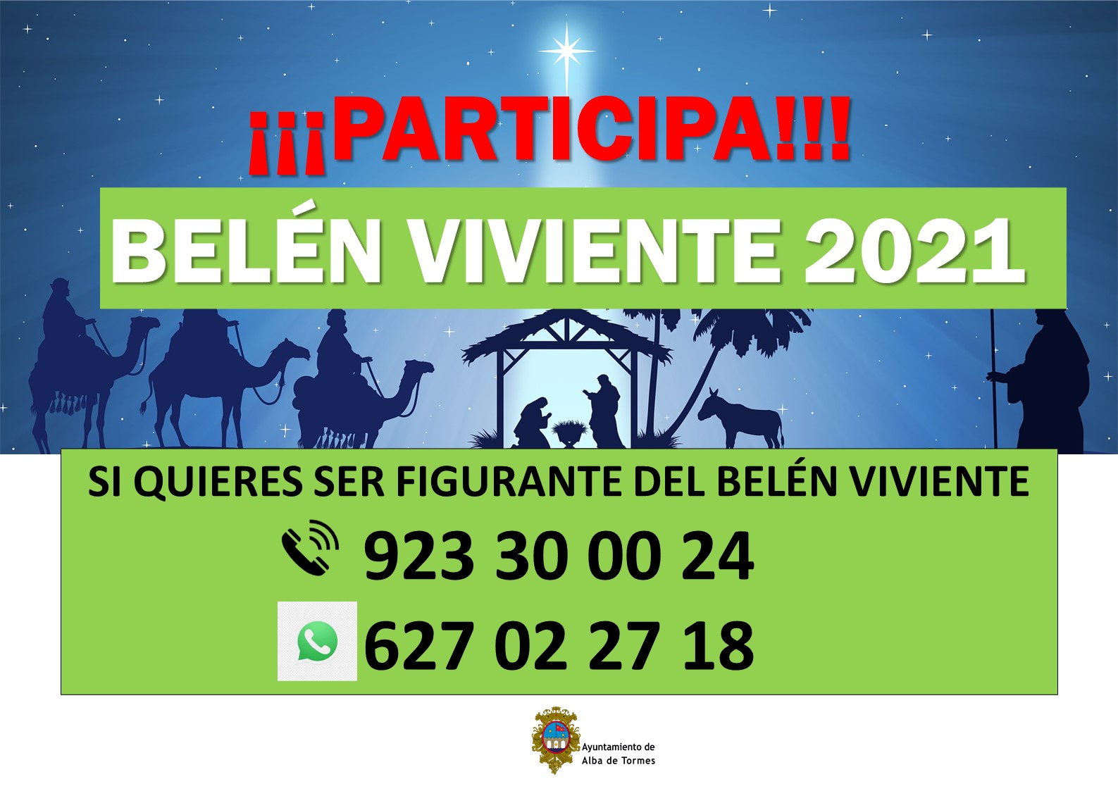 Foto 1 - El Ayuntamiento de Alba de Tormes fija la celebración del Belén Viviente el 26 de diciembre y solicita la colaboración ciudadana