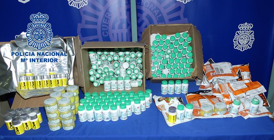 Material intervenido por la Policía Nacional en esta operación