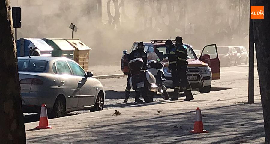 Foto 4 - Aparatoso incendio en el aparcamiento subterráneo de la avenida Reyes de España