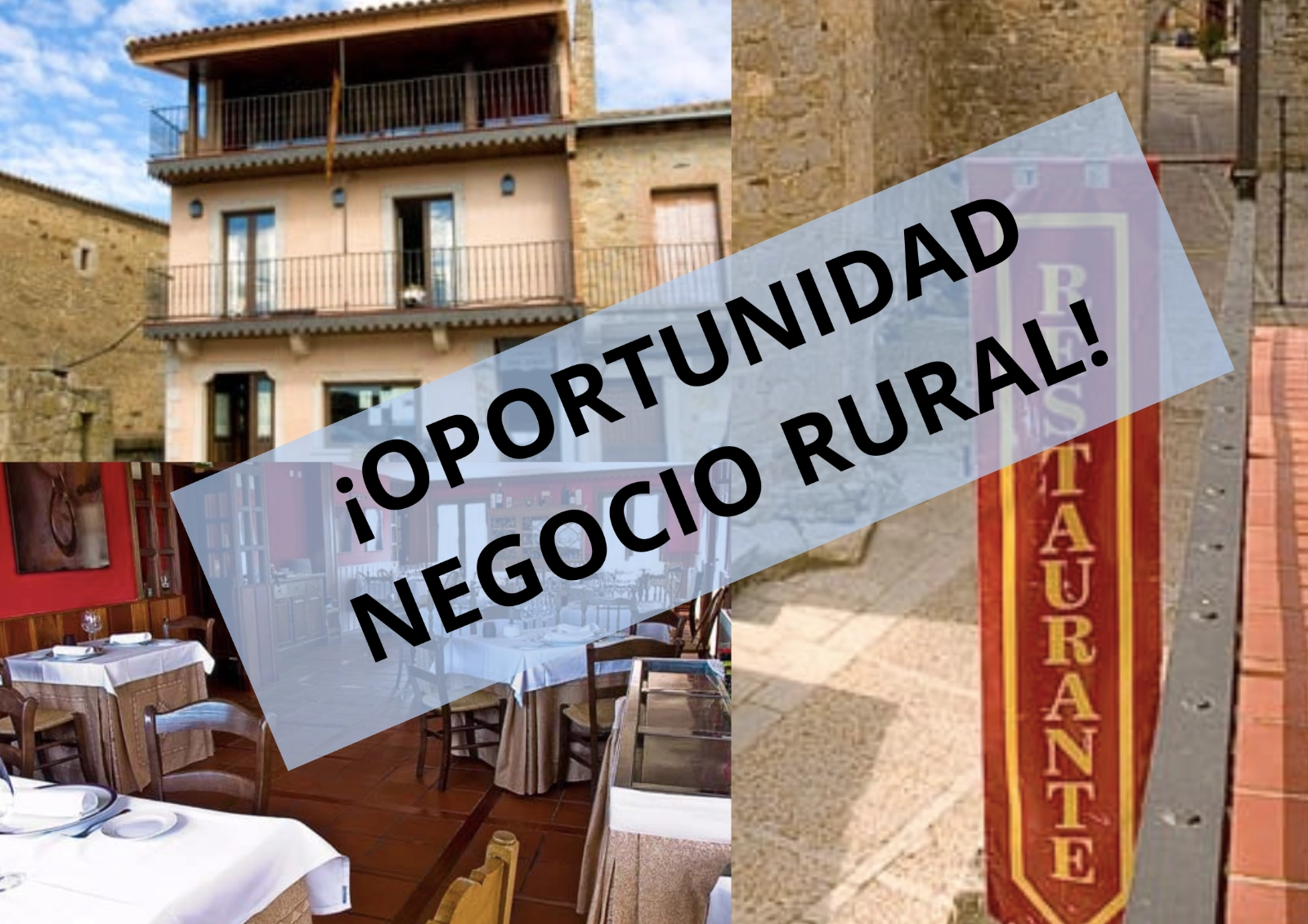 ¡Oportunidad de empleo! Se vende o alquila un restaurante en plena sierra salmantina