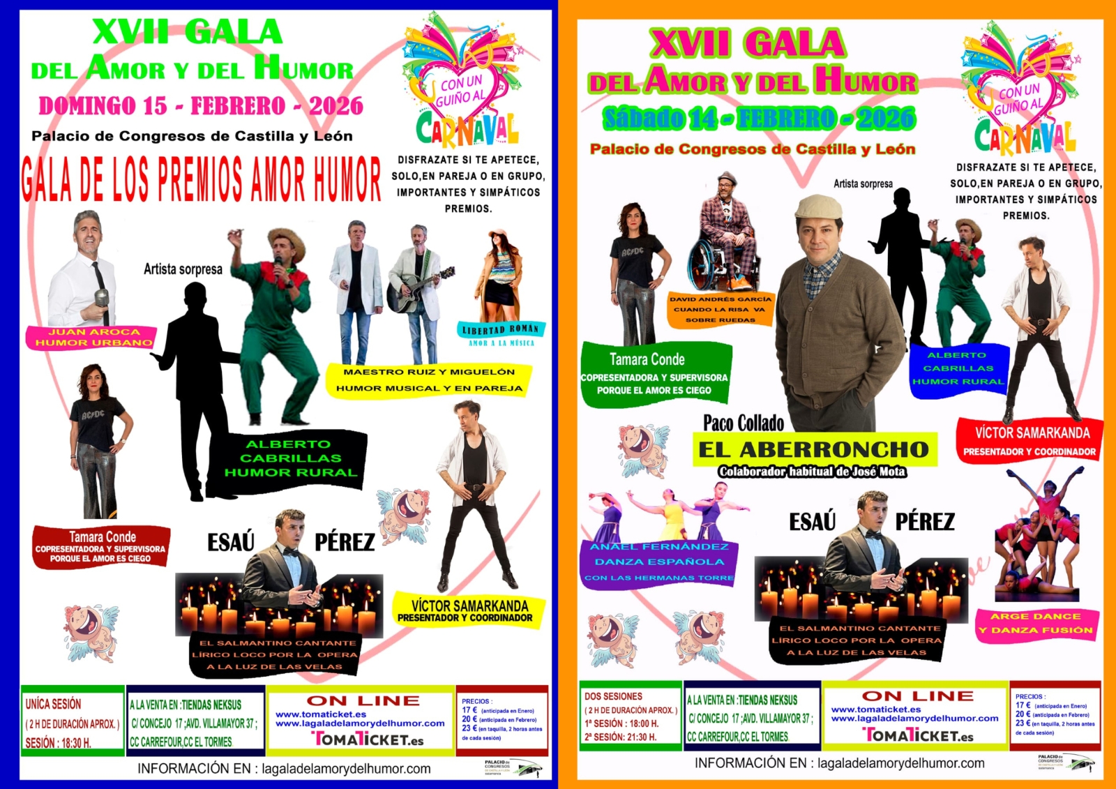 El mejor regalo de Reyes: regala entradas para La Gala del Amor y del Humor y disfruta de una tarde única 