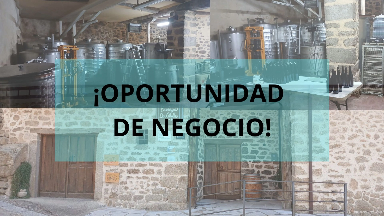 ¡Oportunidad de negocio! Se alquila bodega activa en plena Sierra de Francia