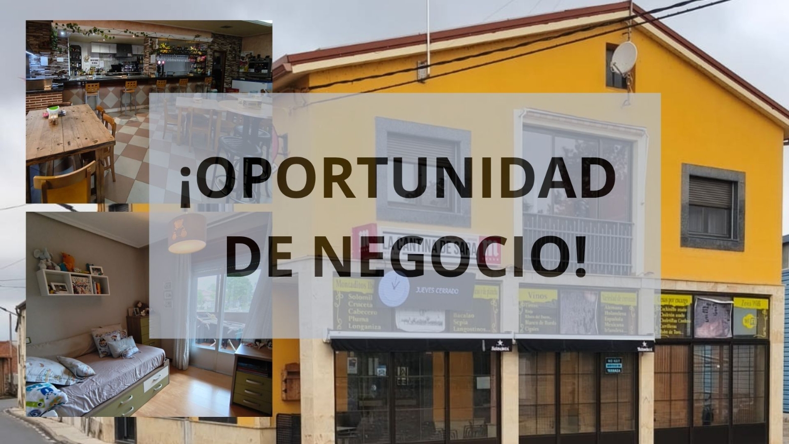 ¡Oportunidad de negocio! Sale a la venta un bar en funcionamiento con vivienda incluida en Navales